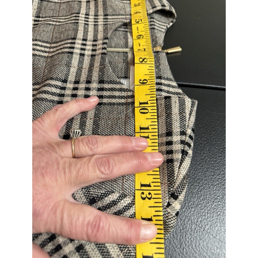 NWT Calvin Klein Elegant Plaid A- Line Shift Dress Elegant Chic Size 2 - Picture 10 of 11